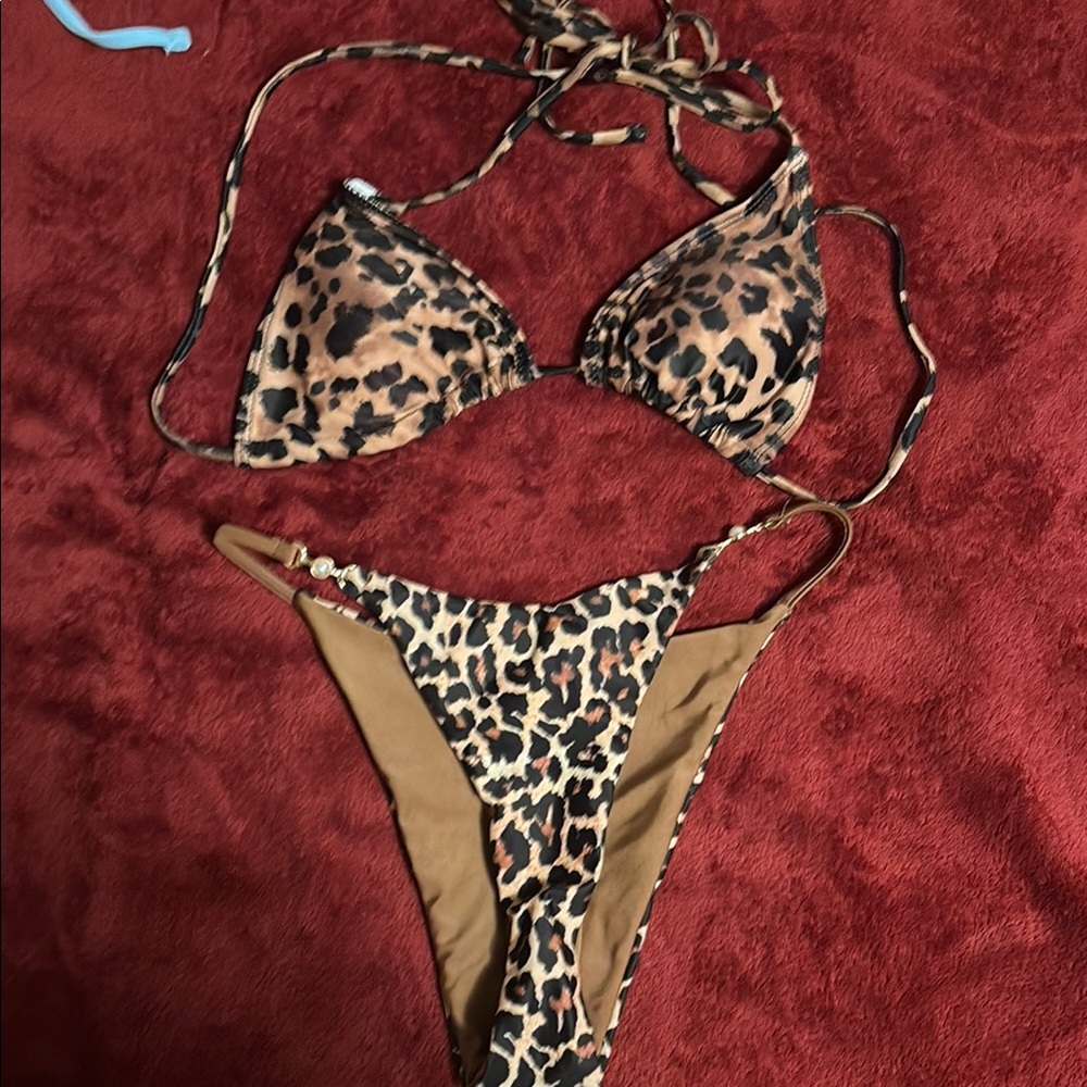 Leopard Print Bikini Set